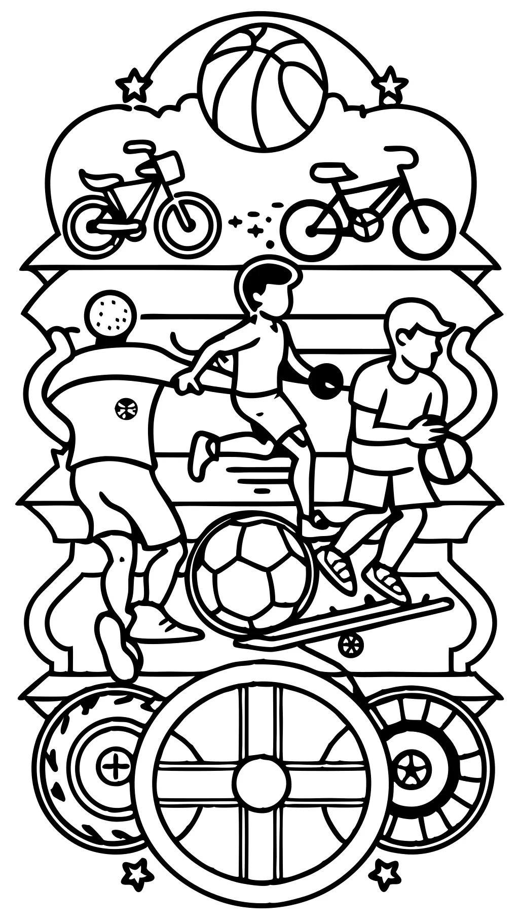 sports adult coloring pages